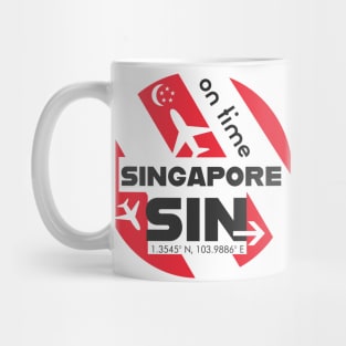 Singapore Soaring: Embracing the Spirit of SIN Airport Mug